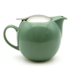 BBN-04-SLB Silk Green teapot large