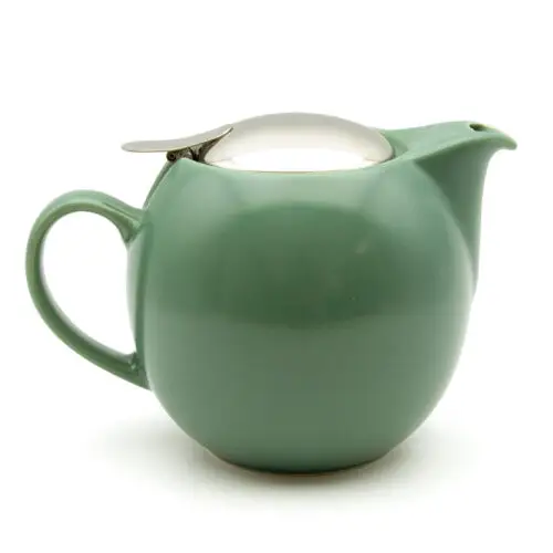 BBN-04-SLB Silk Green teapot large